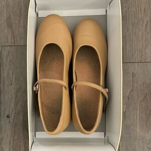 EUC Bloch Tan Mary Jane Tap Shoes Sz 6.5 N